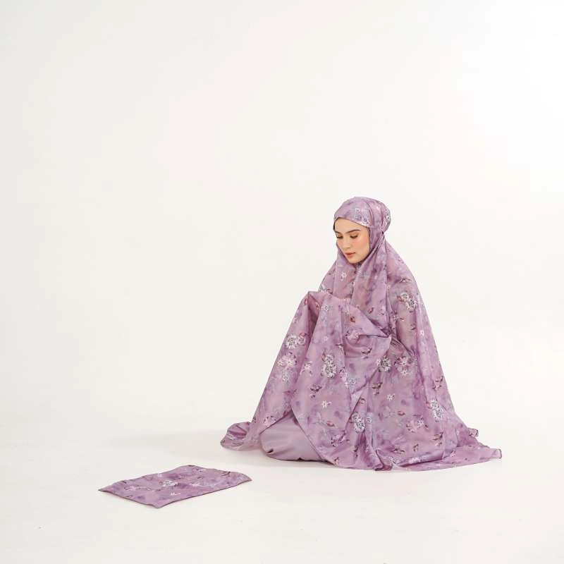 Product image ALF BY ALIF MUKENA MINI MOTIF PARASUT PREMIUM KOREA TRAVEL - MAUVE SHADOWS ( MKN-P02-003 ) all variant all variant